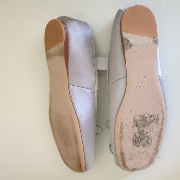 Miu Miu Inspired Satin Ballerinas Shoes - Picture 3 of 5